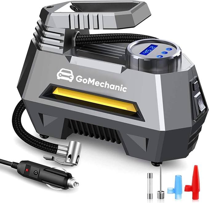 GoMechanic Digital Tyre Inflator for Car